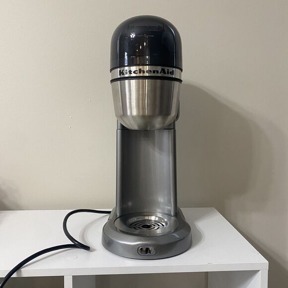 Kitchenaid Personal Coffee Maker Silver Stainless Steel Works No Mug - Picture 2 of 14